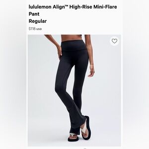 2 Lululemon Mini-Flare Pants